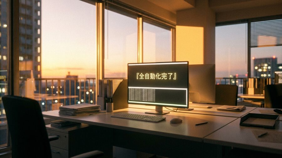 完成形の業務自動化フロー画面