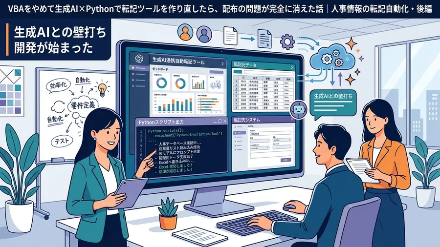 生成AIとの壁打ち開発が始まったに関する解説図（日本語UI）