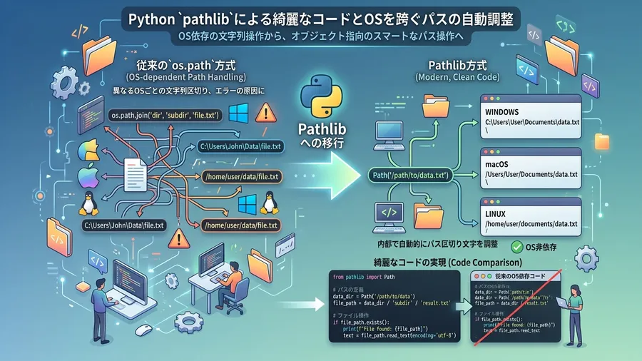 Pathlibによる環境横断的なパス管理のメリット