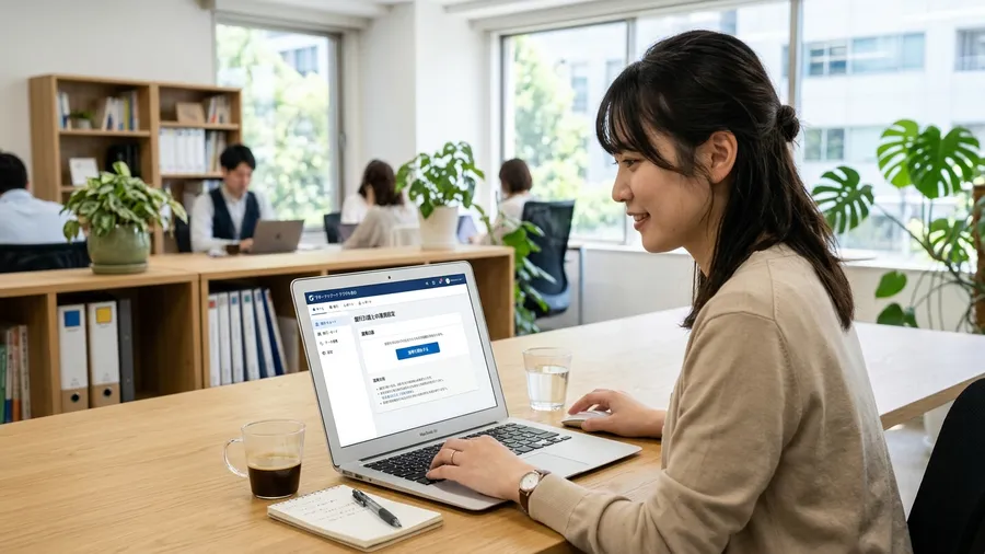 日本語インターフェースのマネーフォワード画面で、銀行連携の設定ボタンが目立つよう